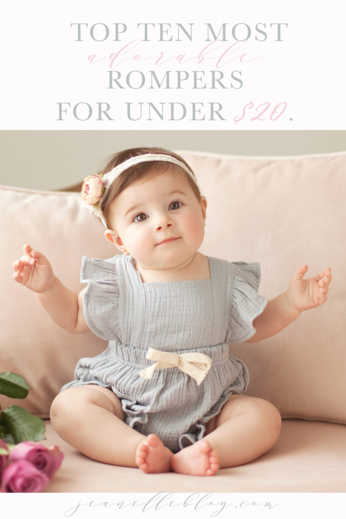 ten adorable rompers for baby girls and toddlers