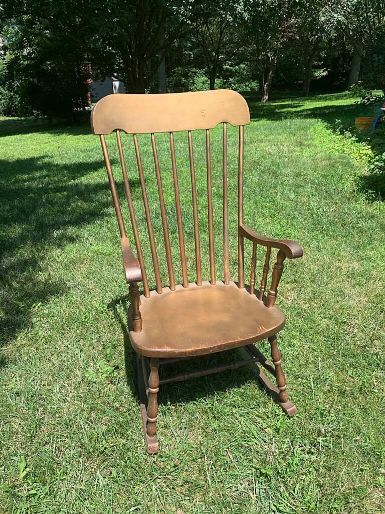 rocking chair makeover chalk paint