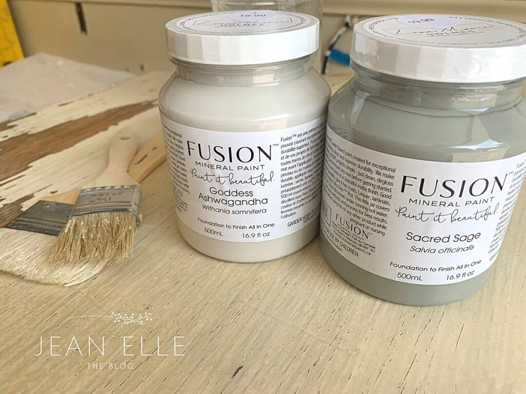 Fusion Mineral Paint on Antique Mirror makeover