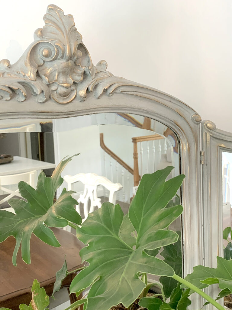 Antique Mirror Makeover After