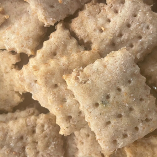 Einkorn and Spelt Sourdough Crackers