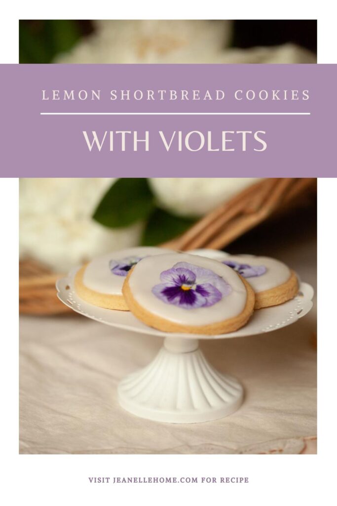 Cookies with Edible Flowers