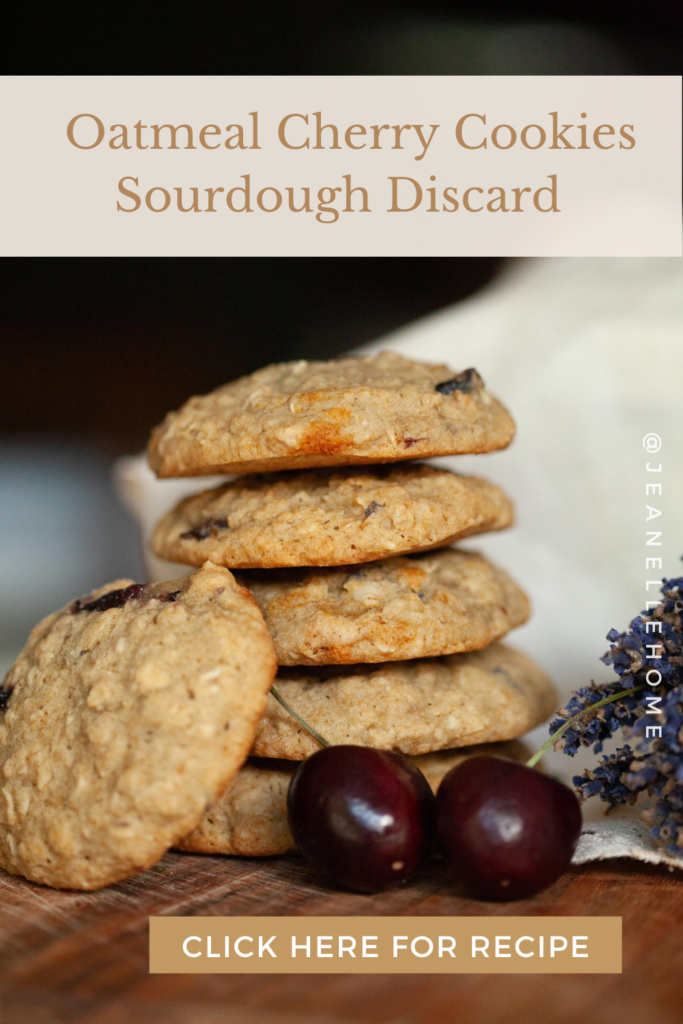 Sourdough discard Oatmeal Cherry Cookies