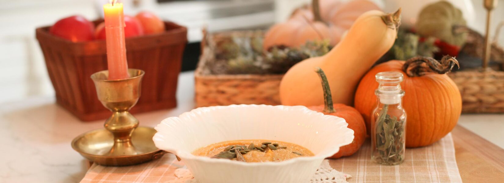 Roasted Pumpkin & Butternut Squash Soup